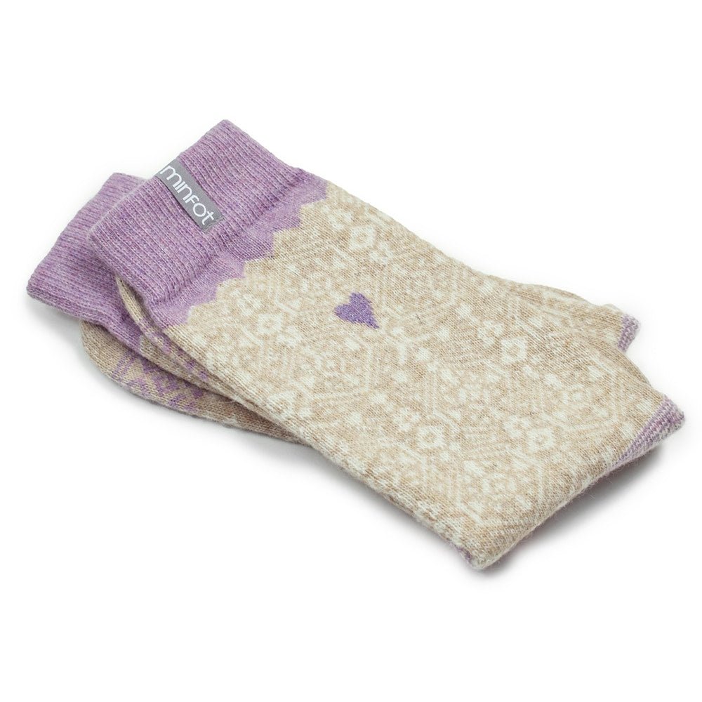 Minfot Ullstrømper Kärlek 2-pk