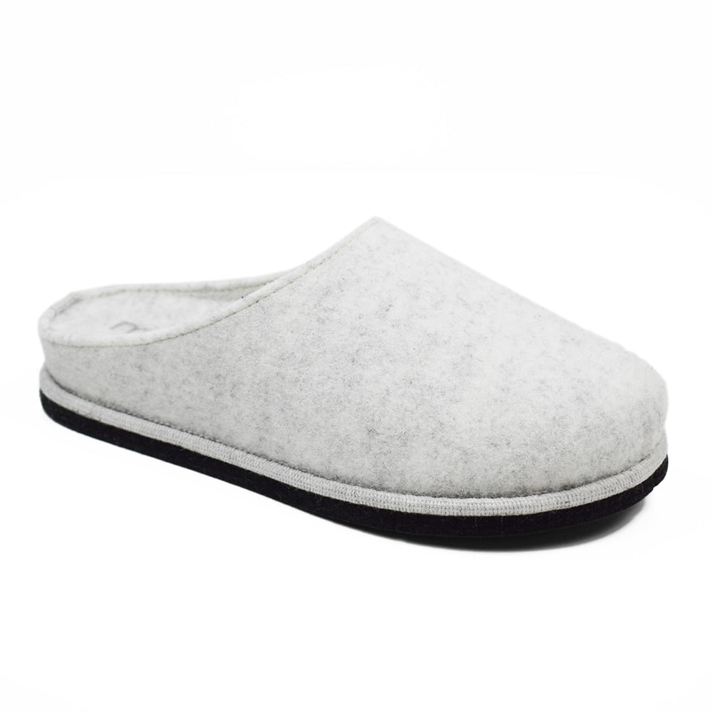 Minfot Tøfler Slip-on Viken Ull Lysegrå
