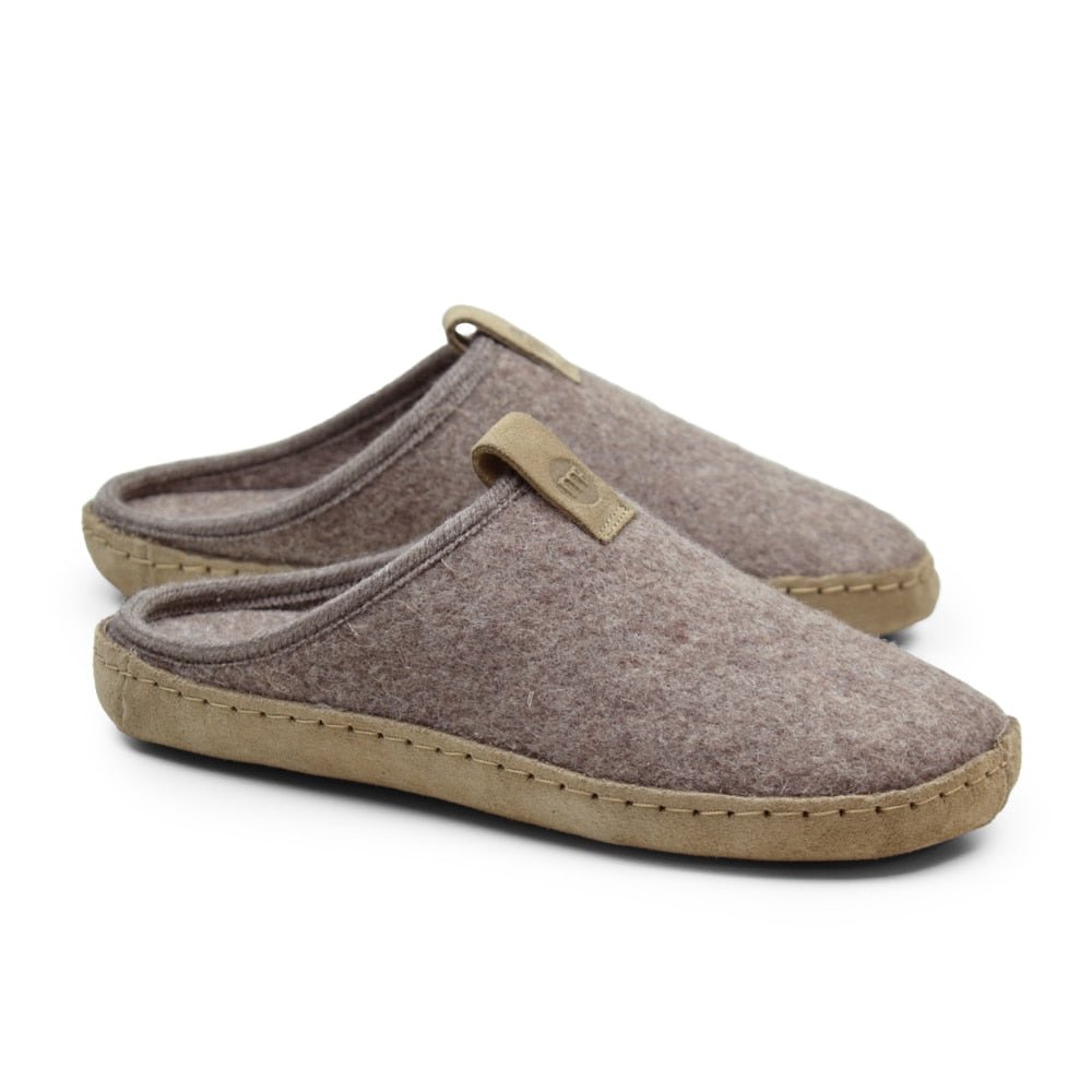 Minfot Cabin Ulltøfler Unisex Brun