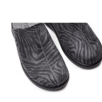 Minfot Tøfler Stretch Dame Zebra Svart