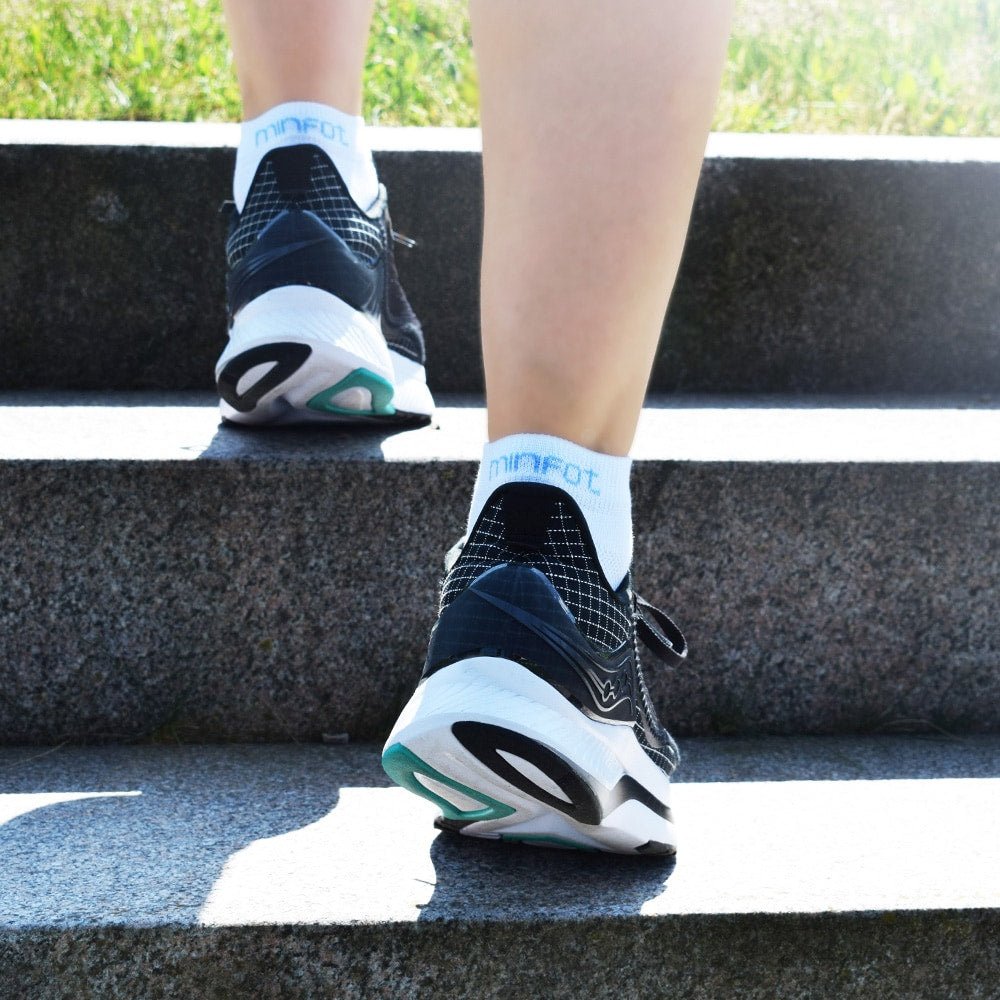 Minfot Løpestrømper Tynne Lyocell 1-pk Hvit