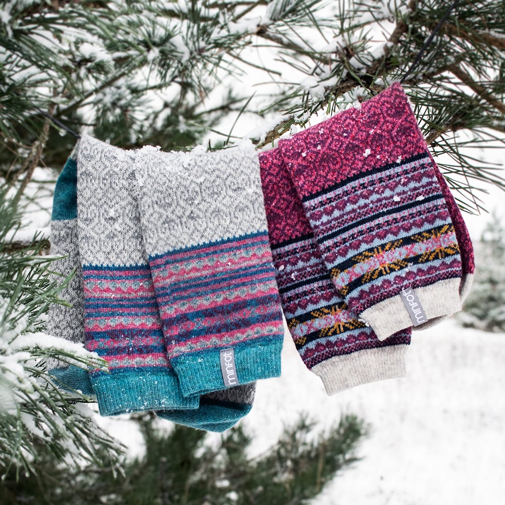 Minfot Ullsokker Mys Multi 2-pack