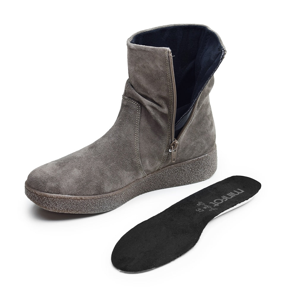 Minfot Marina Støvler med Glidelås Aquastop-TEX Taupe