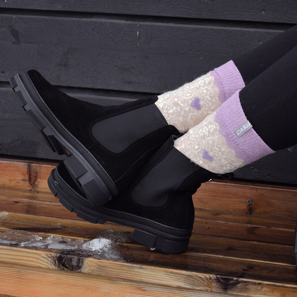 Minfot Ullstrømper Kärlek 2-pk