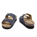 Minfot Moa Sandaler Dame Bio Semsket Skinn Navy