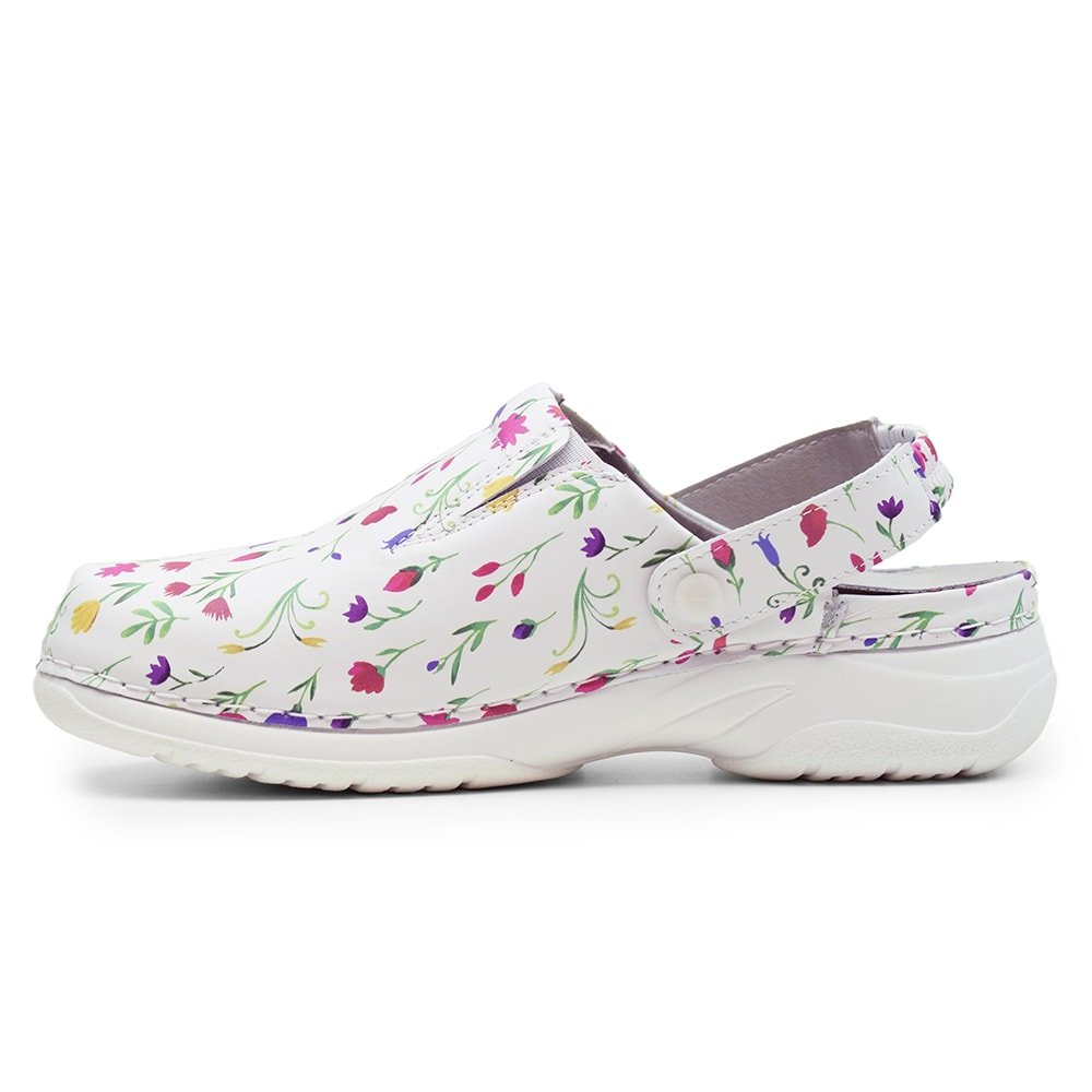 Minfot Arbeidssko Myk Tøffel Blomstret