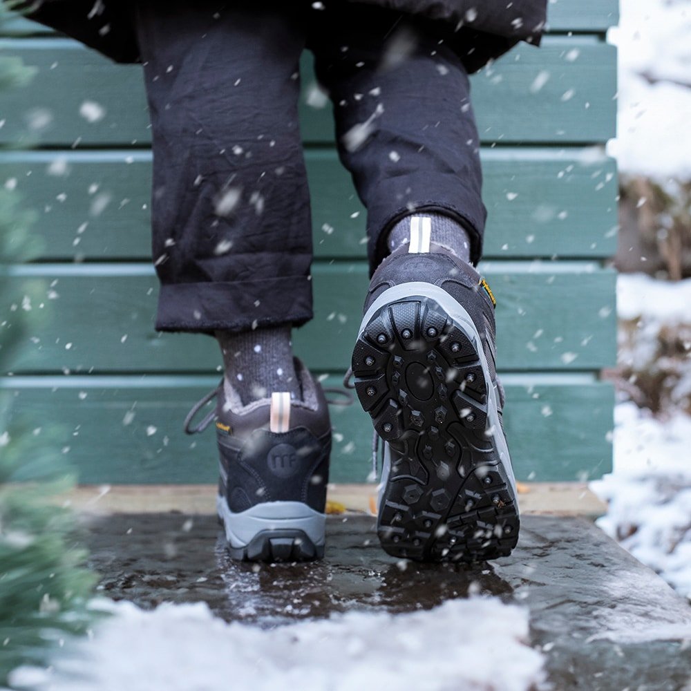 Produktbild 11 - Minfot Snowgrip Dubbskor Vattentät Grå Rosa