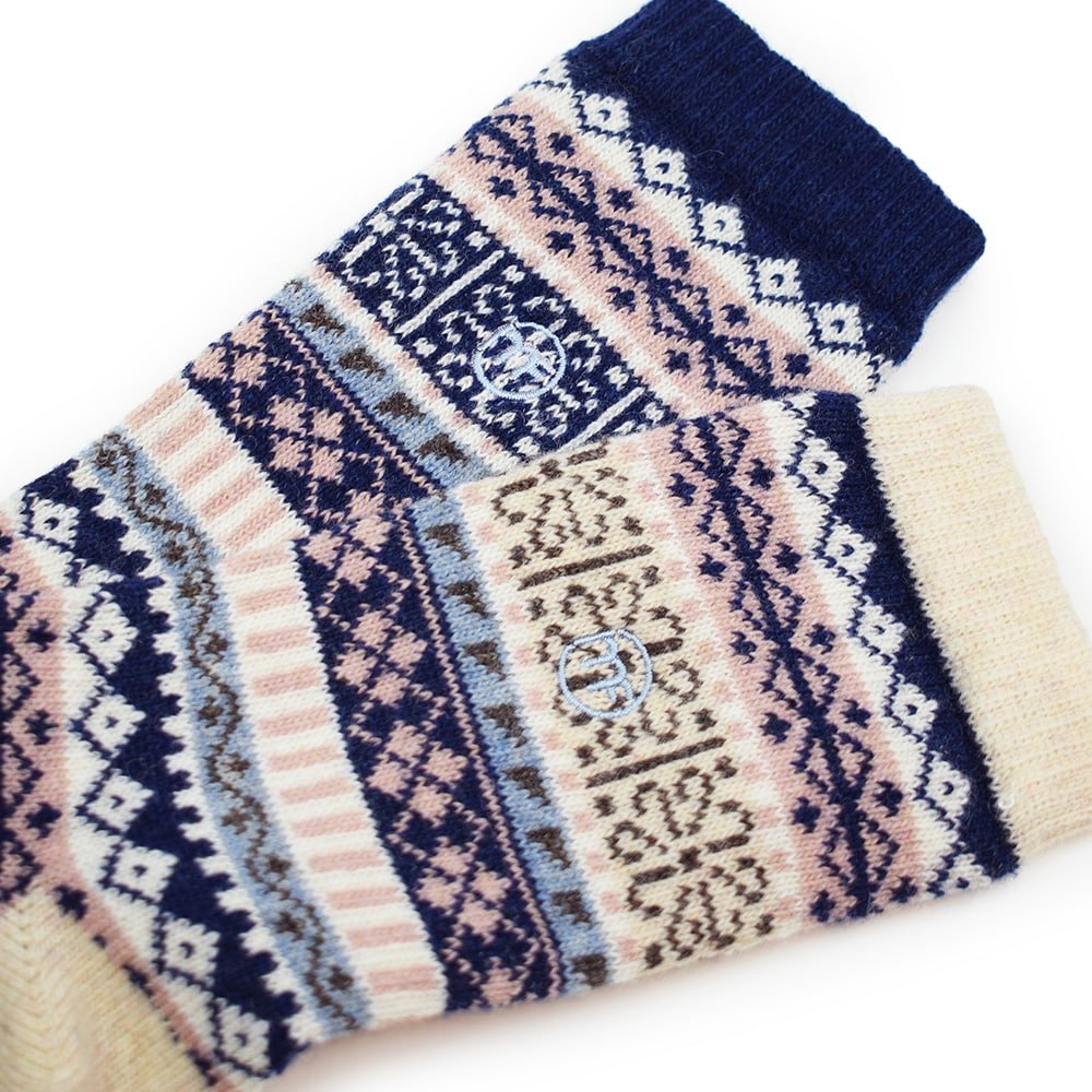 Minfot Geilo Ullstrømper Blå 2-pk