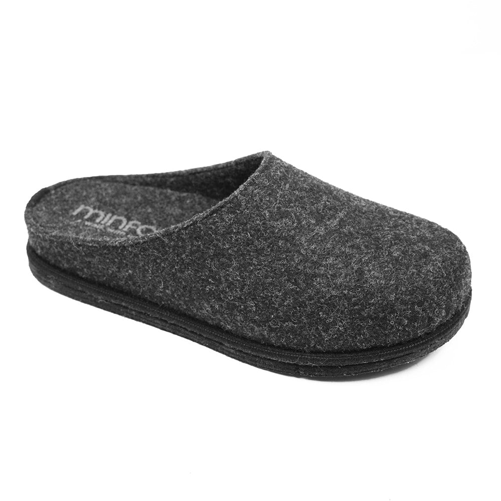 Minfot Tøfler Slip-on Viken Ull Antracit