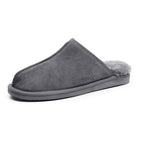 Minfot Saueskinntøfler Slip-on Orust med såle Grå