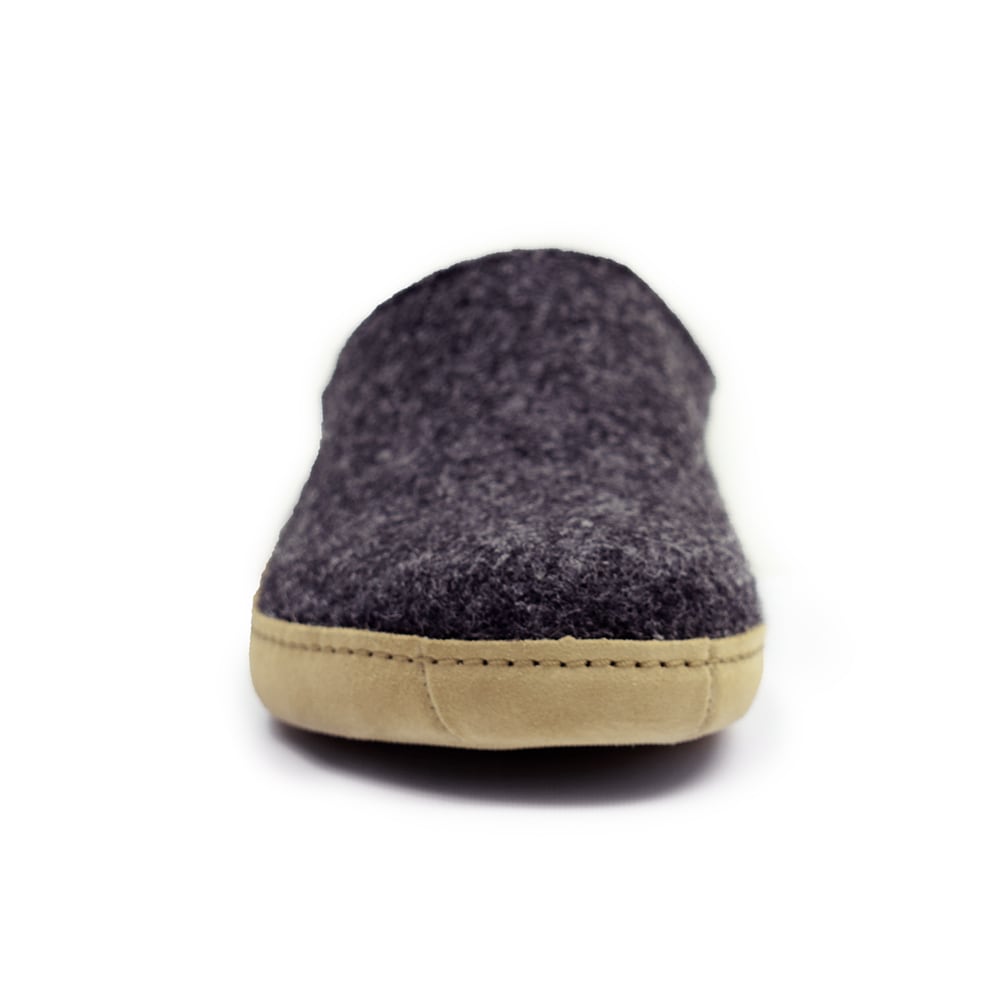 Minfot Ulltøfler Arild Innersåle Saueskinn Mørkegrå