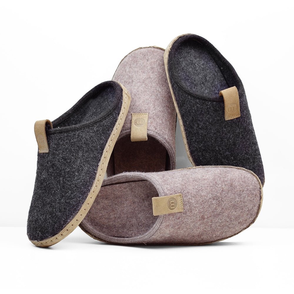 Minfot Cabin Ulltøfler Unisex Brun