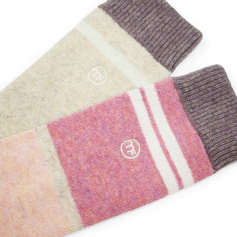Minfot Strand Ullstrømper Korall 2-pk