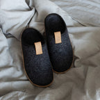 Minfot Cabin Ulltøfler Unisex Grå