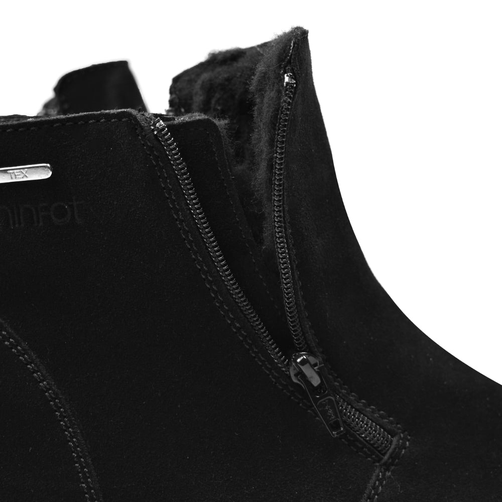 Produktbild 10 - Minfot Piggsko Kalix Semsket skinn Ull Svart