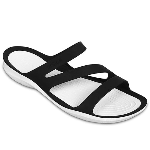 Crocs Womens Swiftwater Sandal Black White
