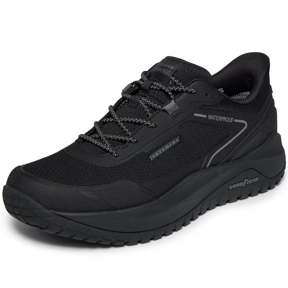 Skechers Badger Sneakers Herre Vanntette Slip-Ins Svart