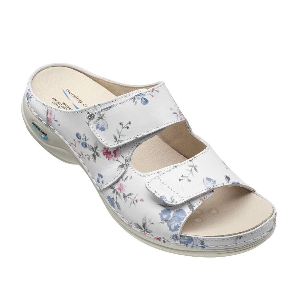 Nursing Care Viena Arbeidssandal WashGo Vaskbar Flower