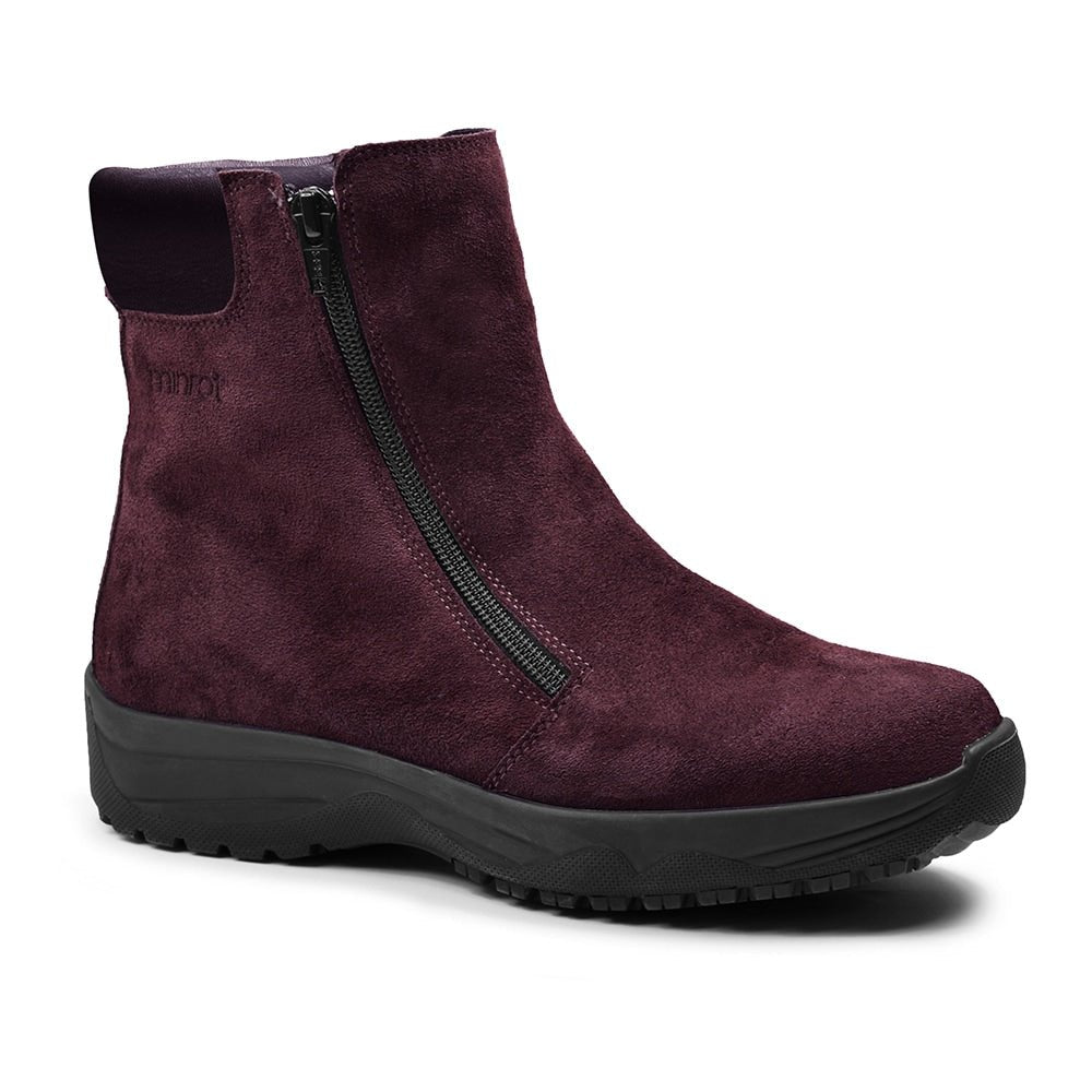 Minfot Dubbskor Boden Mocka Ull Bordeaux