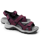 Minfot Sandhamn Sandaler Dame Nubuck Burgunder