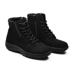 Minfot Boots Nora Semsket skinn Svart