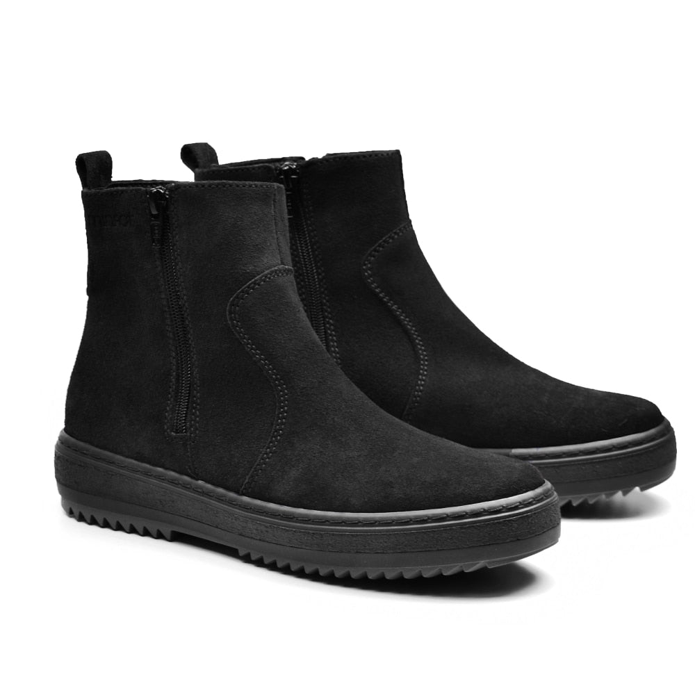 Produktbild 6 - Minfot Piggsko Idre Semsket skinn Ull Svart