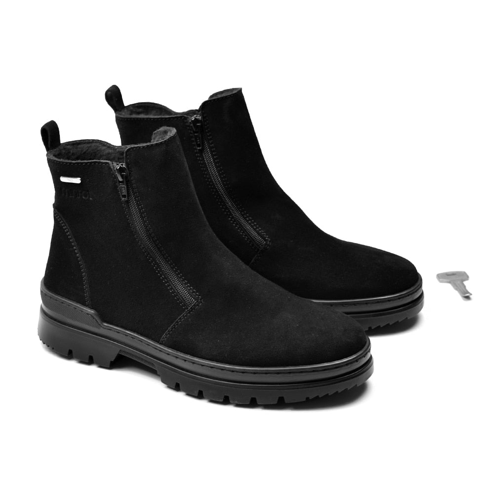 Produktbild 5 - Minfot Piggsko Kalix Semsket skinn Ull Svart