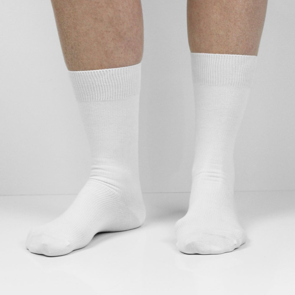 Produktbild 9 - Minfot Ankelstøttestrømper Bambus Hvit 1-pack