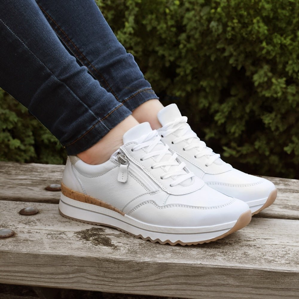 Produktbild 10 - Minfot Alley Sneaker Stretch med glidelås, hvit