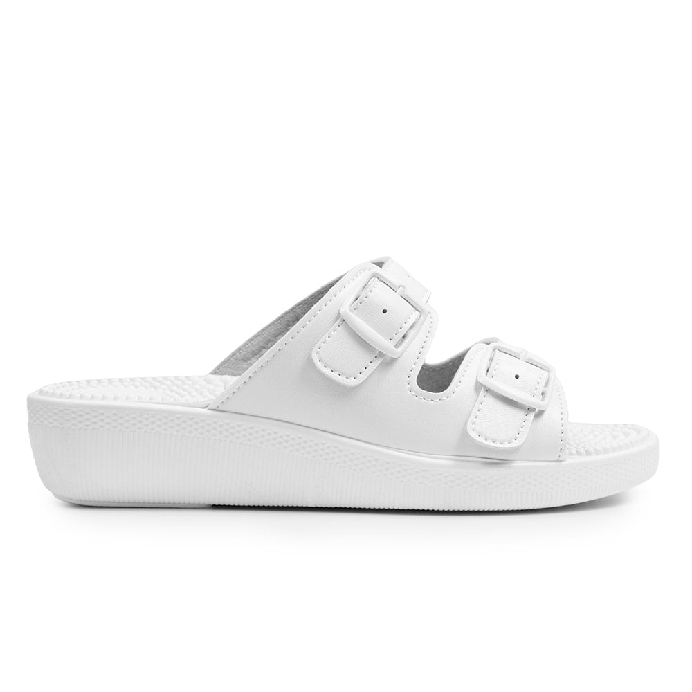 Minfot Massasje Sandaler Dame Hvit