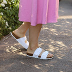 Minfot Softstep Sandaler Dame Biosandal 2-remmer Softstep Hvit