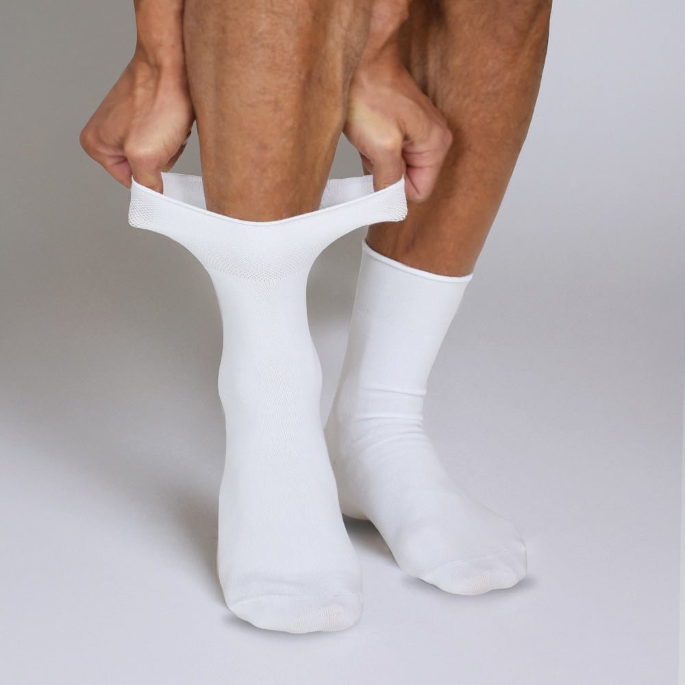 Produktbild 3 - Minfot Sensitive Bambus Strømper Hvit 5-pk