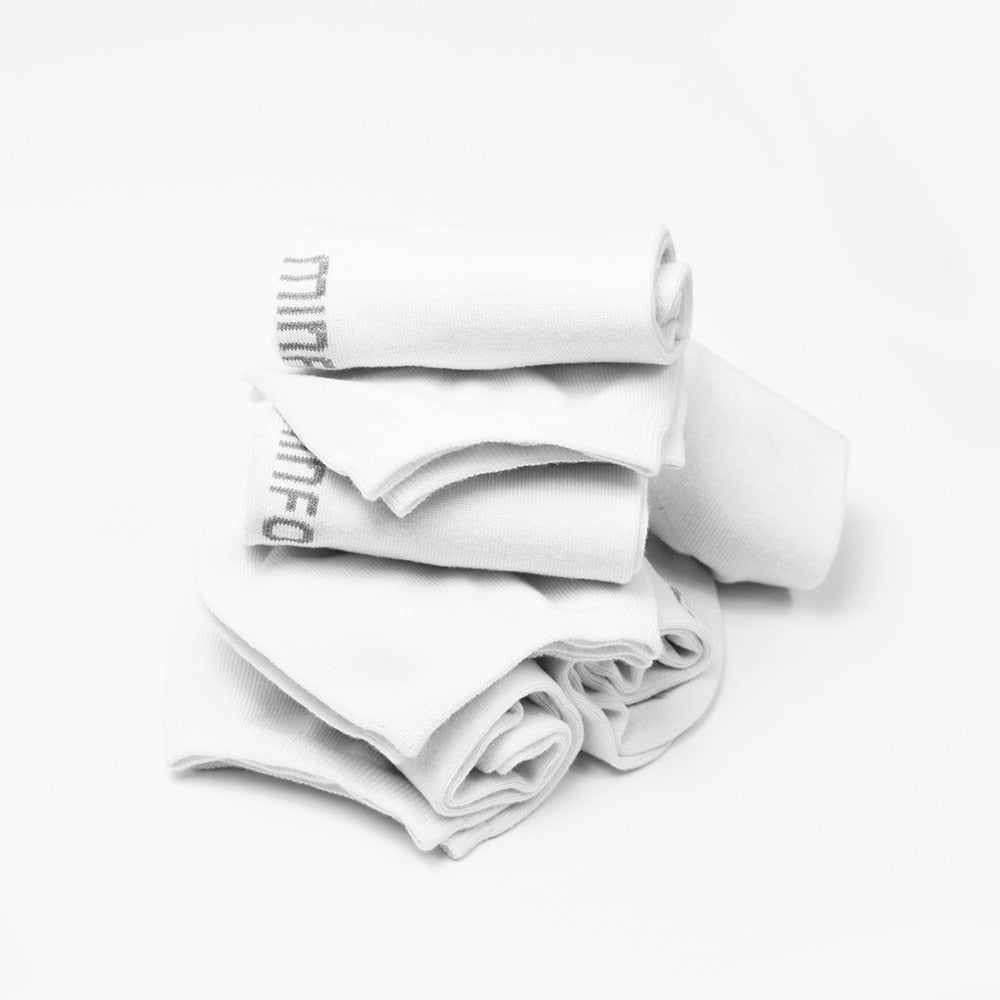 Produktbild 4 - Minfot Bambusstrømper Sneaker Sensitive Hvit 5-Pack