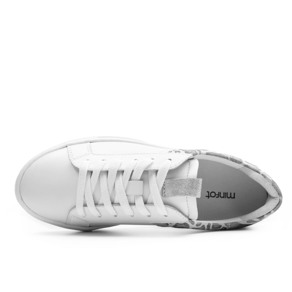 Produktbild 5 - Minfot Comfort Sneakers Lær Leopard Hvit