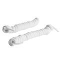 Springyard Skolisser Elastic Curly Hvit
