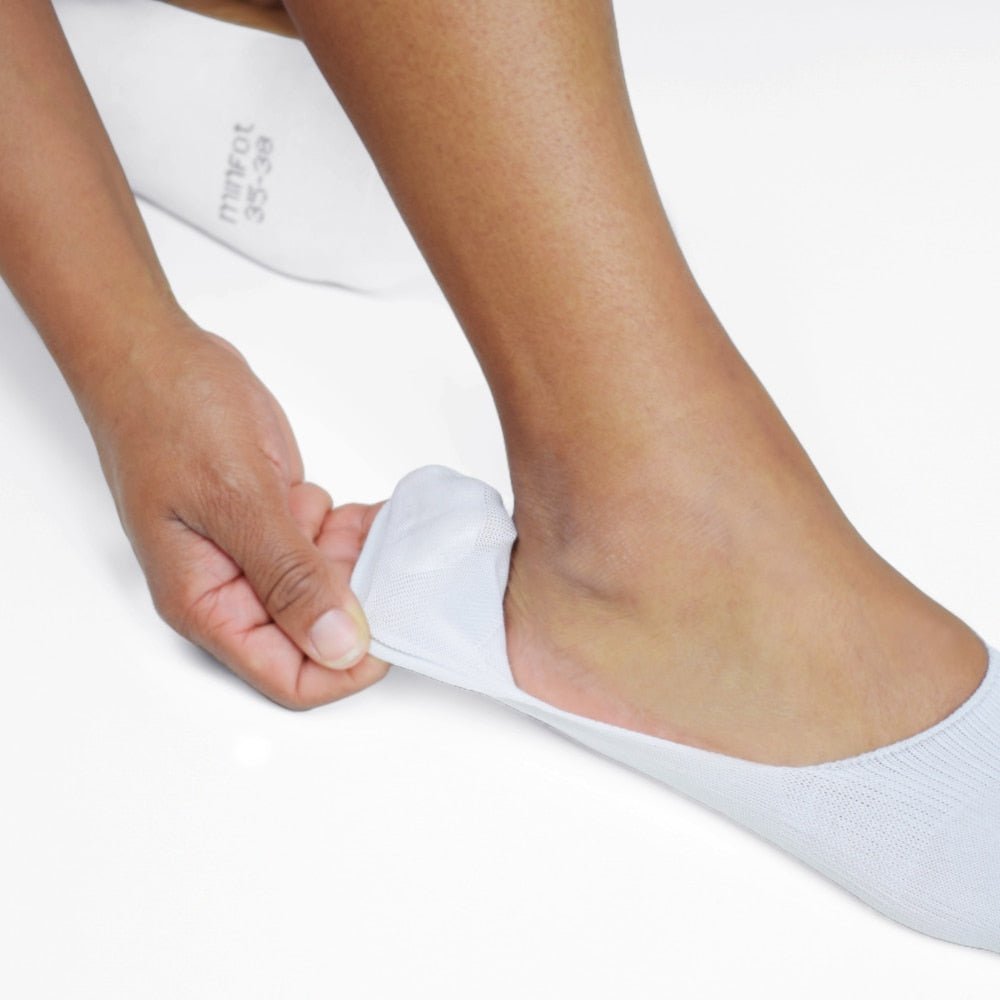 Produktbild 5 - Minfot Ballerinastrumpor Bomull Vit 5-pack