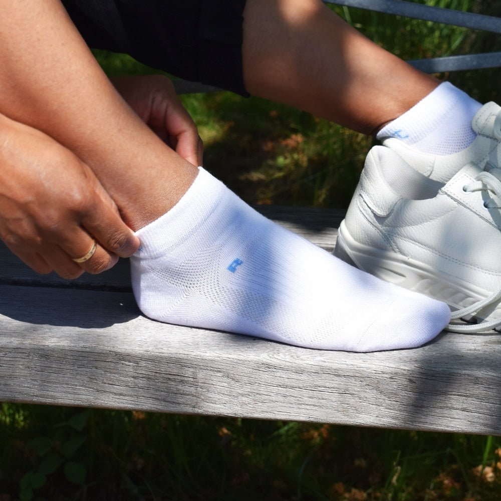 Minfot Løpestrømper Tynne Lyocell 1-pk Hvit