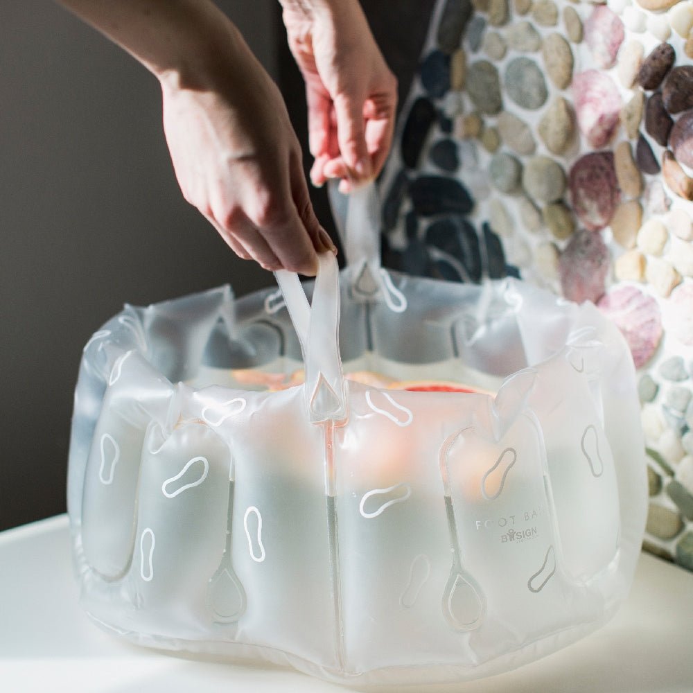 Bosign Oppblåsbart Fotbad Hvit